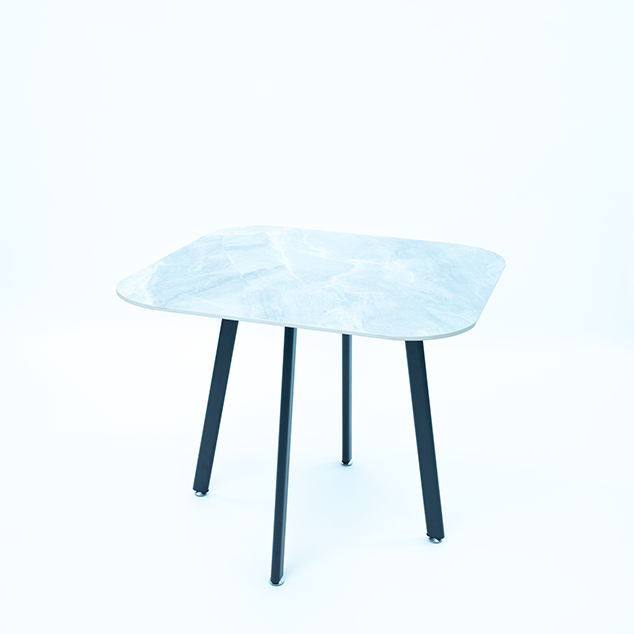 DINING TABLE (LT-8) TABLE TOP, BROWN CHAIR & CHAIR LEG