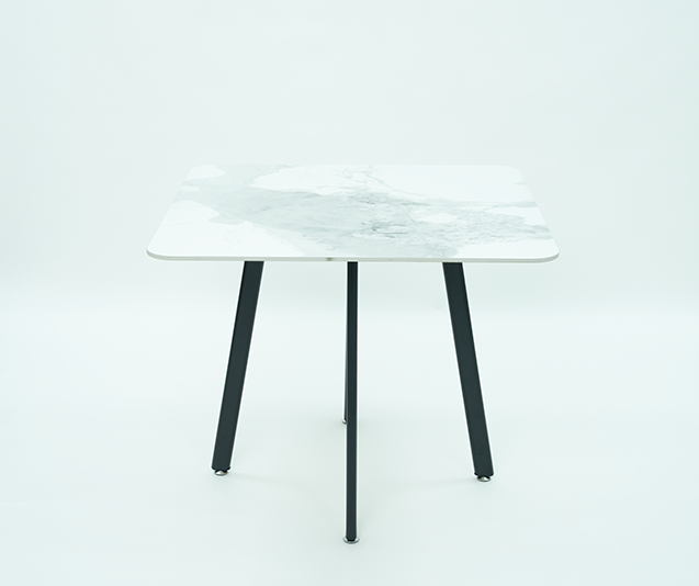 DINING TABLE (LT-10) TABLE TOP, ORANGE CHAIR & CHAIR LEG