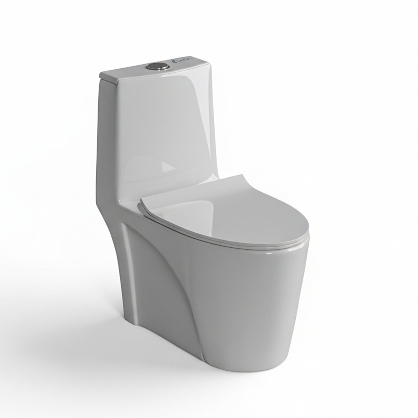 Landtech Opulent LT-102 One-Piece Dual Flush Toilet (WC) | Soft-Close Seat | P-Trap Wall Outlet
