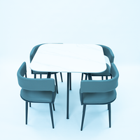 DINING TABLE (LT-9) TABLE TOP, GREY CHAIR & CHAIR LEG