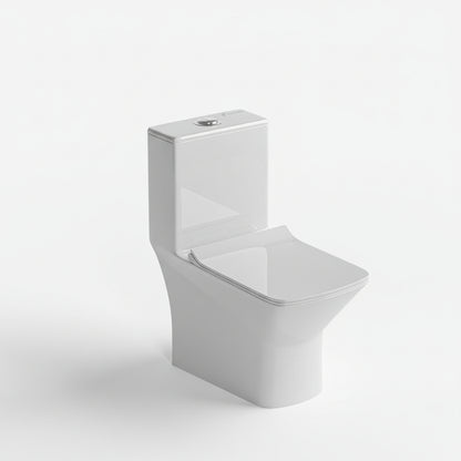 Landtech Falcon Crest LT-116 One-Piece Siphonic Dual Flush Toilet (WC) | Soft-Close Seat | S-Trap 225mm Floor Outlet