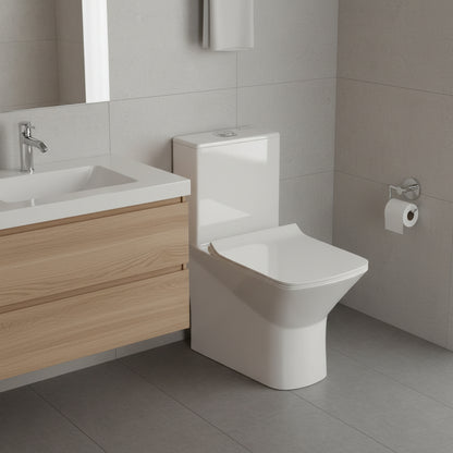 Landtech Falcon Crest LT-116 One-Piece Siphonic Dual Flush Toilet (WC) | Soft-Close Seat | S-Trap 225mm Floor Outlet