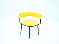 DINING TABLE (LT-11), TABLE TOP, YELLOW CHAIR & CHAIR LEG