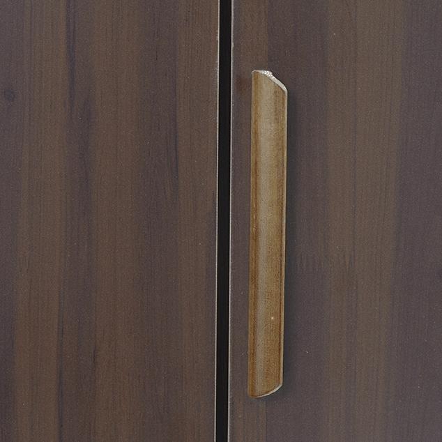 Landtech LT-21 Modern Three-Door Wardrobe with Storage & Replacement Parts | Dark Walnut Finish | Light Oak Finish