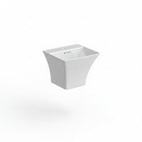 Landtech Prestige LT-110 Wall Hung One-Piece Basin | 440×500×400mm | Ceramic Wash Basin | White