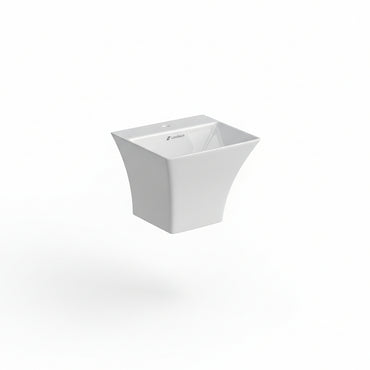 Landtech Prestige LT-110 Wall Hung One-Piece Basin | 440×500×400mm | Ceramic Wash Basin | White
