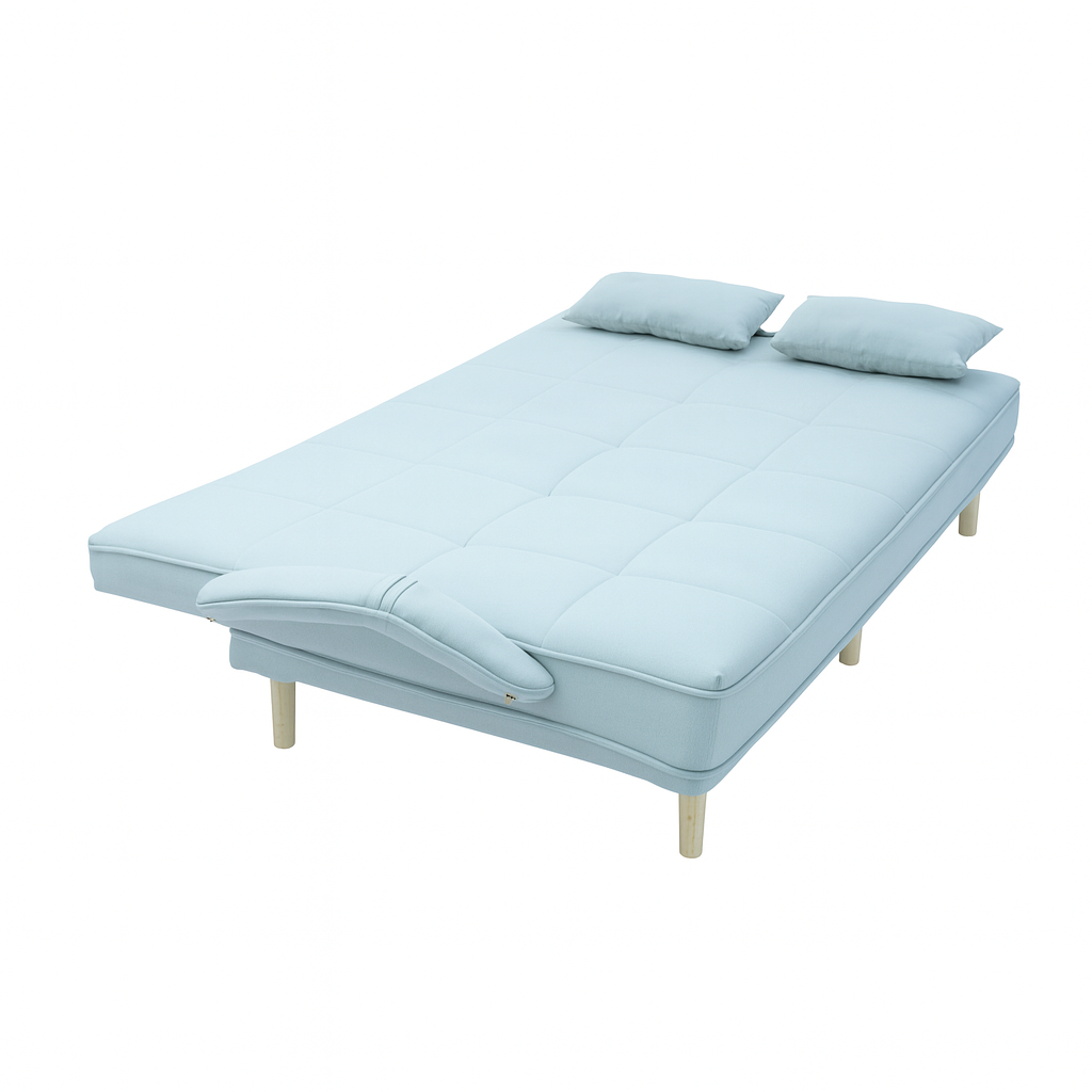 LANDTECH Dual-Use Folding Sofa Bed LT-7 – Multi-Functional Fabric Sofa for Home & Apartment | Three-Person Capacity