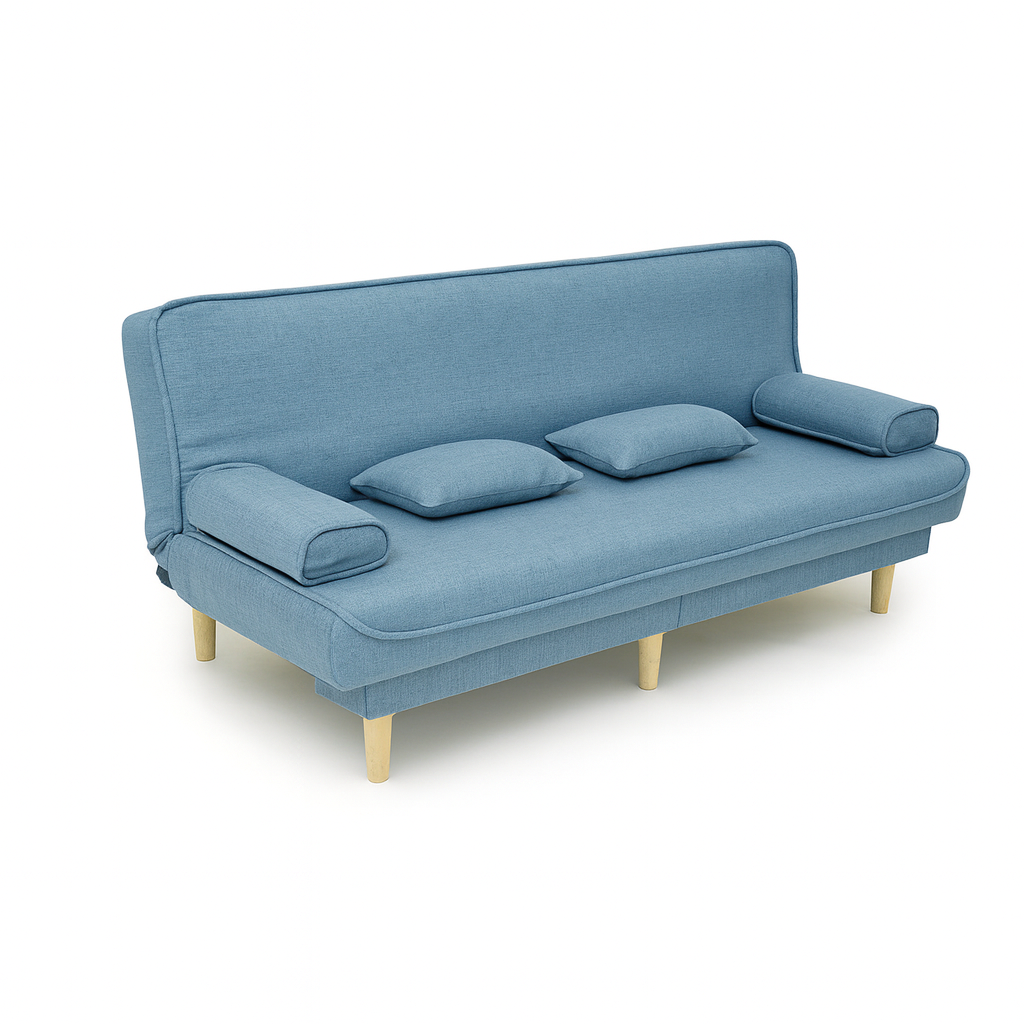 LANDTECH Dual-Use Folding Sofa Bed LT-4 | 3-Seater Convertible Couch for Home & Apartment, Durable Fabric, Space-Saving Design