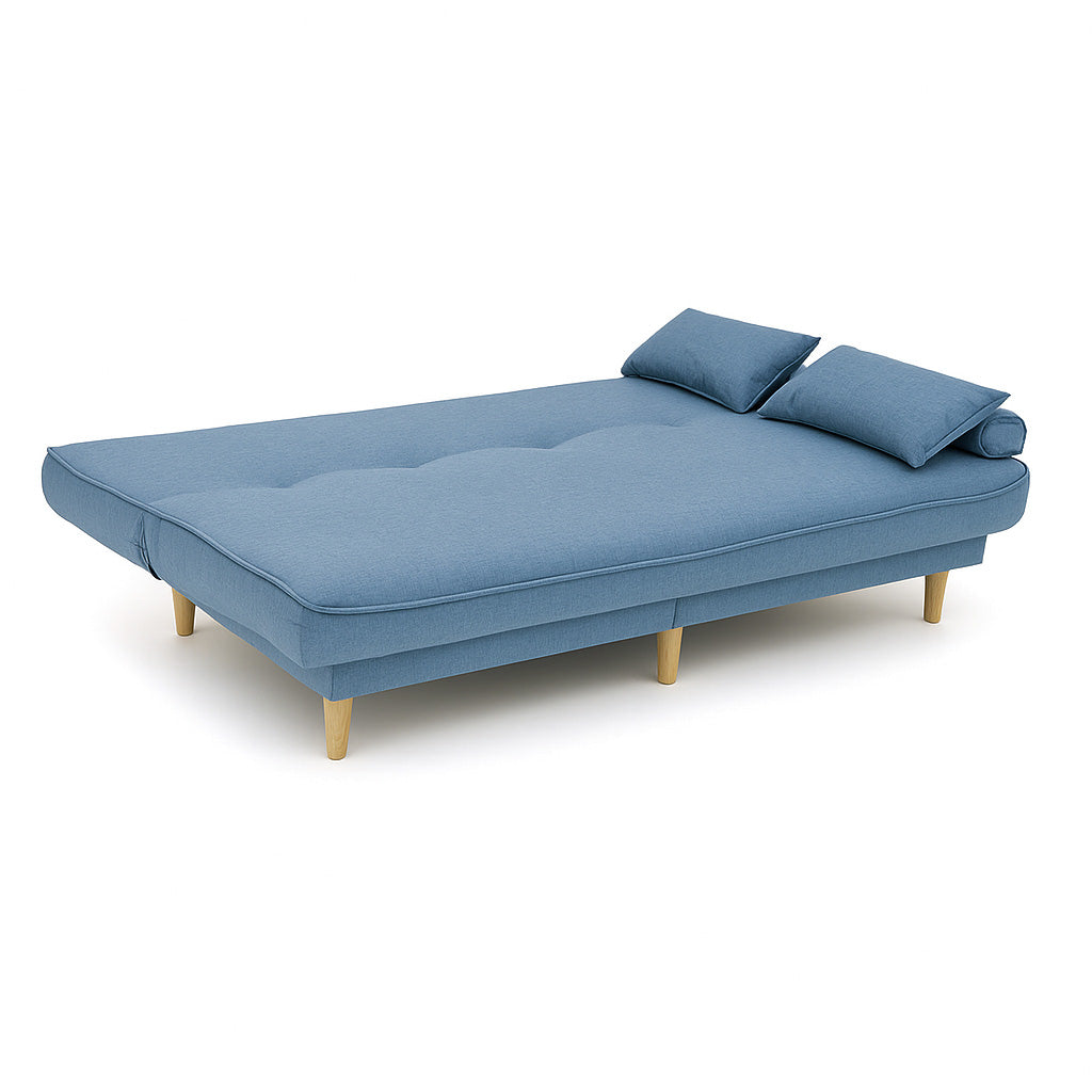 LANDTECH Dual-Use Folding Sofa Bed LT-4 | 3-Seater Convertible Couch for Home & Apartment, Durable Fabric, Space-Saving Design