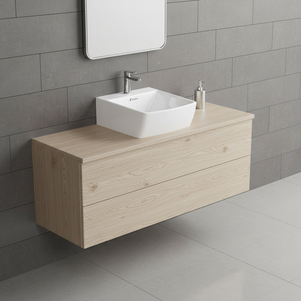 Landtech Milanese LT-108 Wash Basin | 330×275×120mm | Compact Ceramic Basin | White
