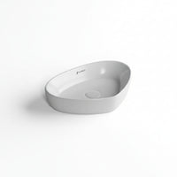 Landtech Roya Elite LT-104 Table Top Wash Basin | 600×410×125mm | Countertop Ceramic Basin | White