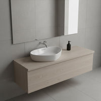 Landtech Roya Elite LT-104 Table Top Wash Basin | 600×410×125mm | Countertop Ceramic Basin | White