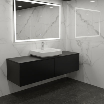 Landtech Infinia LT-119 Wash Basin Without Pedestal | Wall-Mounted Ceramic Basin | White