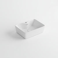 Landtech Roya Elite LT-105 Table Top Wash Basin | 490×380×130mm | Countertop Ceramic Basin | White
